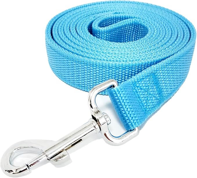 Nylon Dog Leash with 2-Layer, 4 FT/ 6 FT/ 7FT Long, 1 Inch Wide for Medium Large Dogs
