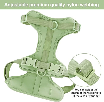 Wisedog No Pull Lightweight Dog Vest Harness with Soft and Comfortable Cushion, Breathable Mesh, for Small Medium Large Dogs Walking (XS(Neck: 7.48"-10.63";Chest: 10.63"-15.35"), Sage Green)