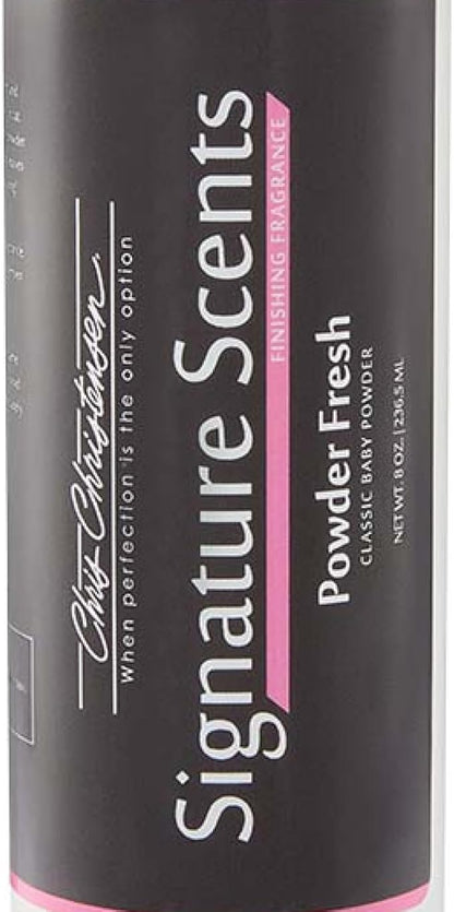 Chris Christensen Signature Scents Powder Fresh Grooming Pet Cologne, Groom Like a Professional, Long Lasting, Designer Fragrances, For Dogs and Cats, 8oz