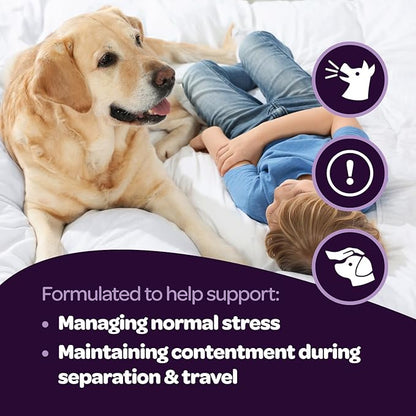 Calming Chews for Dogs | Herbal Dog Calming Chews for Anxiety from Normal and Occasional Stressors Including Separation Storms Grooming & Travel | NASC Certified & Made in The USA | 90 Count