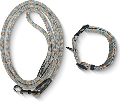 Solpaw Heavy Duty 4 FT Long Nylon Leash with Adjustable, Durable & Comfortable Leash,Reflective Double Handles Lead for Control Safety Training，Dog Collars for Medium, Large Dogs