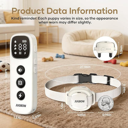 Jugbow Shock Collar for Small Dogs - 4200FT Dog Training Collar with Remote for 5-30lbs Mini Small Dogs, IPX8-Waterproof Rechargeable E-Collar with Beep (1-9), Vibration(1-3), Safe Shock(0-16)