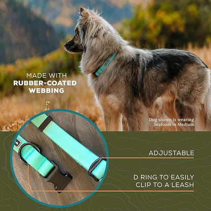 Wilderdog Waterproof Dog Collar - Repels Water & Dirt - Large 17"-24" - Seafoam