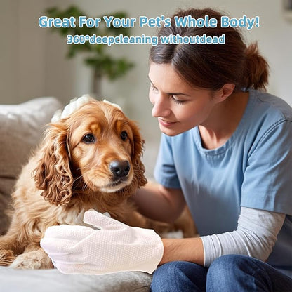 6PCS Dog Glove Wipes, Pet Wipes for Dogs, Dog Cleaning Wipes, Dog Paw Wipes, Dog Face Wipes, Paw Wipes for Dogs, Dog Stuff, Dog Accessories – Dog Glove Wipes for Dogs: Gentle Grooming Wipes