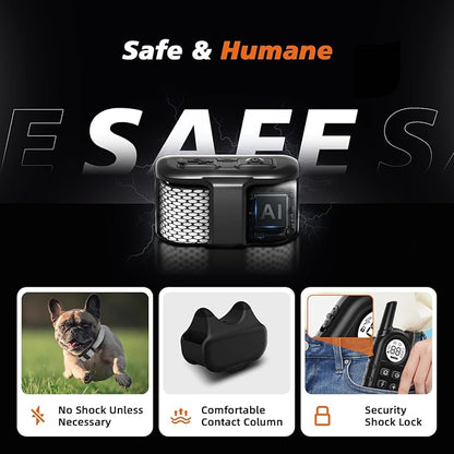 Tiniest Dog Shock Collar, Lightest Dog Training Collar with Remote for Small Dogs 5-15lbs & Medium Large Dogs/Puppies, Waterproof, Rechargeable, 1300ft Range (White Black Dot&Ultra Tiny)