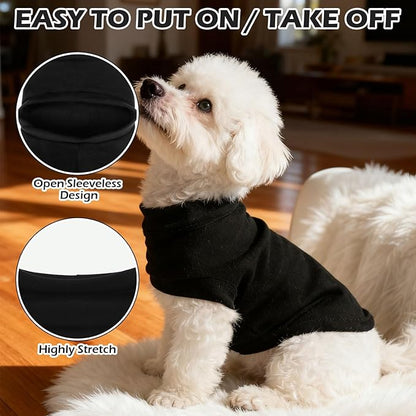 EXPAWLORER Soft Cat Sweater - Sweaters for Cats Only Warm Kitten Clothes, Fall and Winter Pet Coat Pullover Design, Fleece Sweatshirt Clothing Also for Puppy Small Dogs, Black L