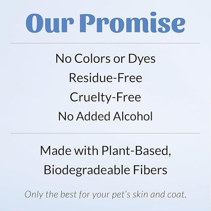 SKOUT'S HONOR Pet Grooming Wipes for Dogs and Cats - Deodorizing, Plant-Based, Biodegradable, Fragrance-Free - for Paws, Faces, Skin Folds & Bums, 80 Count, 2-Pack