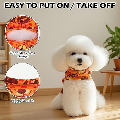 EXPAWLORER Thanksgiving Cat Sweater - Sweaters for Cats Only Soft Warm Pet Clothes, Fall and Winter Turkey Coat Pullover Design, Fleece Sweatshirt Clothing Also for Puppy Small Dogs, Large