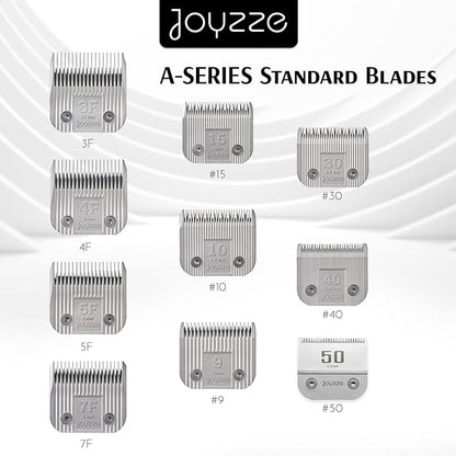 JOYZZE Raptor/Falcon Series A Blade - Professional Grade Dog Clipper Grooming Blade, Detachable, Replacement Blades - Stainless Steel, Coated Ceramic,(A Series #50)