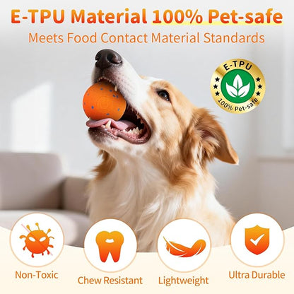 Bsyisoue Interactive Dog Toys – Automatic Moving Dog Ball, Auto Bounce & Roll, Chew-Resistant E-TPU, IPX7 Waterproof, 3 Play Modes, One-Click, USB Rechargeable – Indoor/Outdoor for Med/Lg Dogs