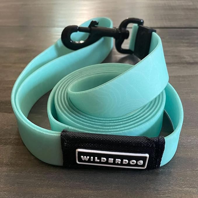 Wilderdog Waterproof Dog Leash - Repels Water & Dirt - Seafoam
