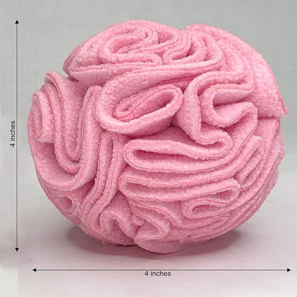 Glory To Dog Puppy and Small Breed Snuffle Interactive Foraging Dog Puzzle Ball Toy Pink