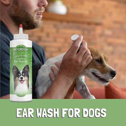 Bio-groom Ear-Fresh Dog Grooming Ear Powder - Cat & Dog Ear Cleaner, Bathing Supplies, Puppy Wash, Cruelty-Free, Made in USA - 24 g 1-Pack