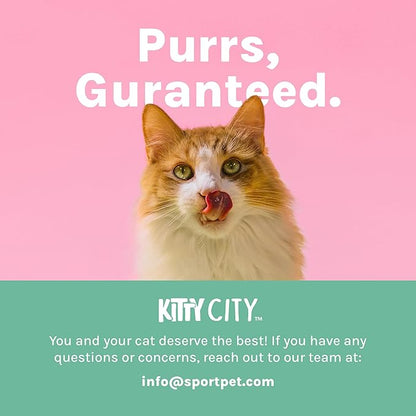 Kitty City XL Wide Corrugate Cat Scratchers 3 Pieces, Cat Scratching, Cat Scratch Pad, Door Clips, Furniture Protectors from Cat Scratching