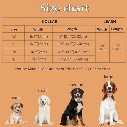 Dog Collar and Leash Set Adjustable Girls Puppy Floral Collars with Bow Tie for Small Medium Large Dogs(L, Feather)