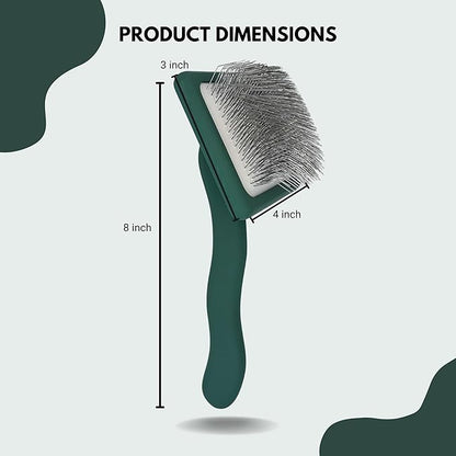 Premium Dog Slicker Brush – Doodle Grooming Brush for Long Haired Dogs - Goldendoodle, Labradoodle, Poodle & Golden Doodle – Ideal for Wavy & Curly Hair - Detangles & Fluffs Curly, Double Coats