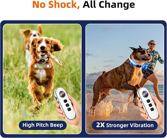 Ultra-Small Dog Shock Collar with Remote, Ultra-Light & Thin Dog Training Collar, Tailored for Small Dogs 5-15lbs & Medium Dogs, 198-Level Precise Control, Waterproof, Rechargeable (Not Auto Collar)