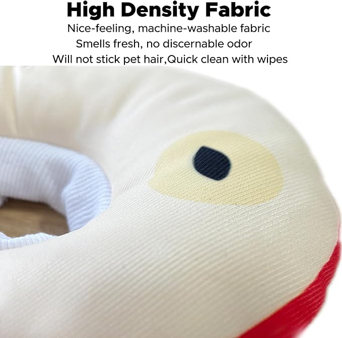 Jevnd Kitten Cones After Surgery 0-6 Months, Donut Extra Small Kitten Cone Collar Soft to Stop Licking Neck, Elizabethan e Collar for Recovery, xs Small Cat Cone Spray, Pet Soft Cone for Cats Apple S
