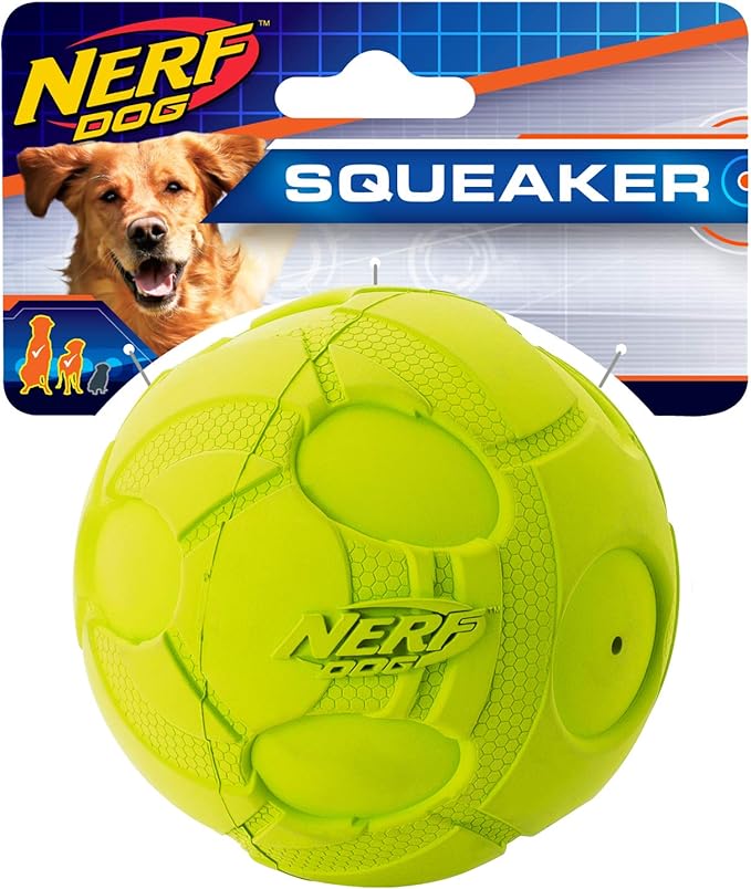 3.8in Bash Squeak Ball - Green