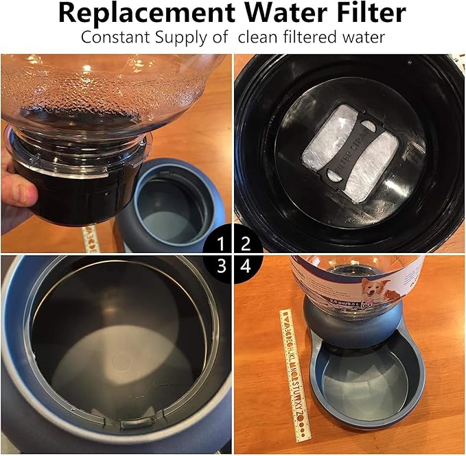 MyfatBOSS 24 Pack Dog Water Fountain Filters, Pet Water Filter Replacement Compatible with Petmate Replendish Mason Pet Water Fountains, Car Drinking Filter for Gravity Waterer Bowls Dispenser