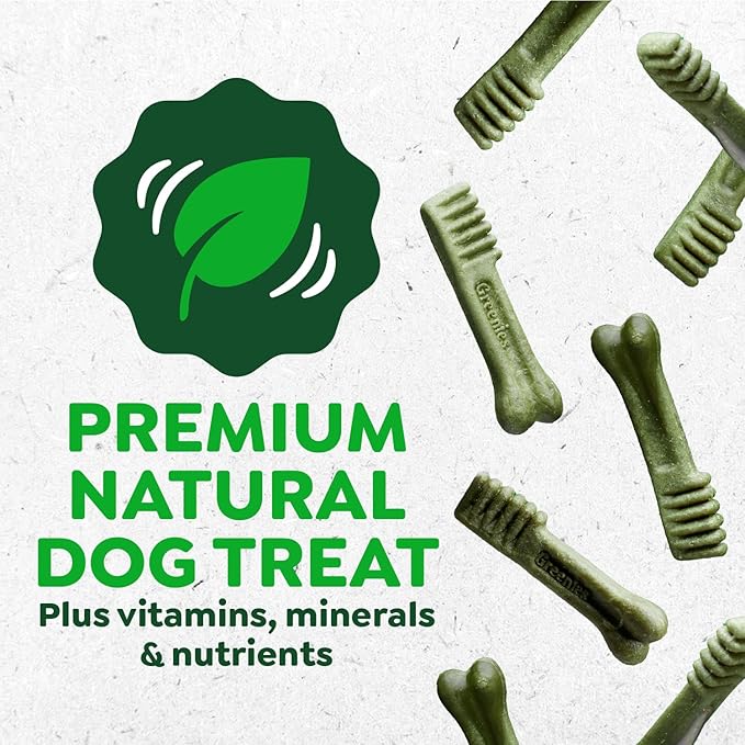 Greenies Veterinarian-Recommended Natural Dental Dog Treats Teenie Size, Original Flavor, 3 oz. Pack, 11 Count