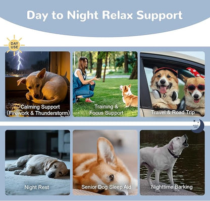 Vetriuntrix Calming Chews with Melatonin Set, Dog Calming Soft Chews for Fireworks, Storms, Thunder, Barking, Separation
