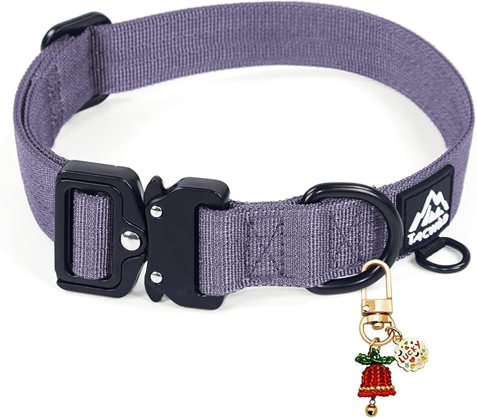 Dog Collar for Small Dogs Christmas Boy Girl - Adjustable, Chew Proof Nylon Collar with Metal Quick Release Buckle and D-Ring for Dog Tags (Montana Moonrise, S)(not Included The Pendant)