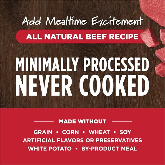 Instinct Raw Boost Shakers, Freeze-Dried Powder, Dog Food Topper - Beef, 5.5 oz. Bottle