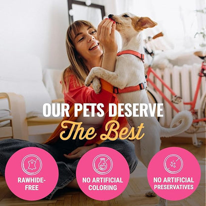 etta says! Esophonormous Esophagus Stuffed Bully Sticks for Dogs - Made in The USA with All Natural, Limited Ingredients - High Protein Dog Chew - 5", 5 Packs