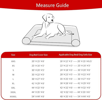 Waterproof Dog Bed Covers Replacement Washable Pet Hair Easy to Remove, Noiseless Quilted Puppy Pet Bed Cover Lovely Grey Star Print 22x35 Inches, for Dog/Cat, Cover Only