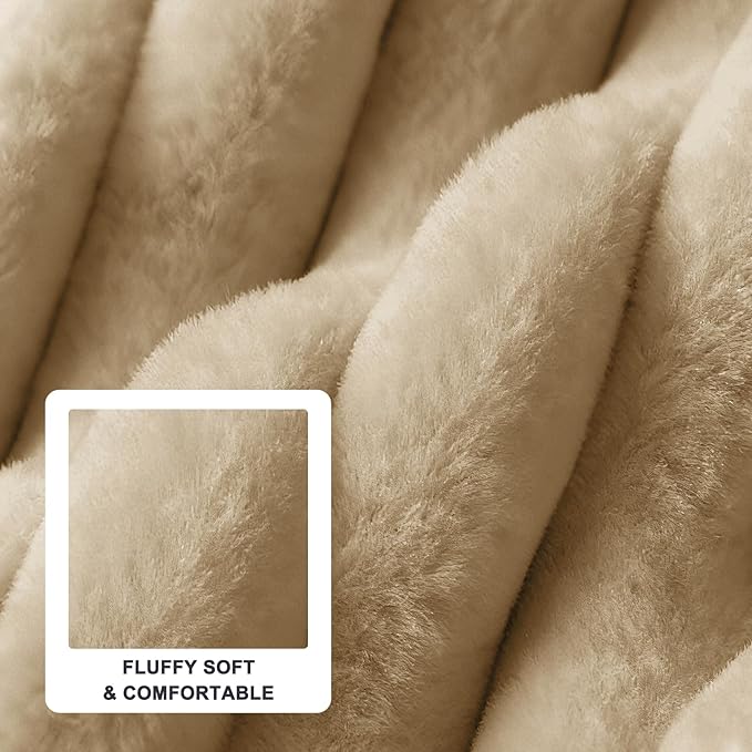FURTIME Dog Bed for Small Dogs, Washable Orthopedic Dog Bed with Removable Cover, Rectangle Soft Calming Sleeping Puppy Bed Durable Pet Cuddler with Anti-Slip Bottom, Beige, S (20"x19"x6")