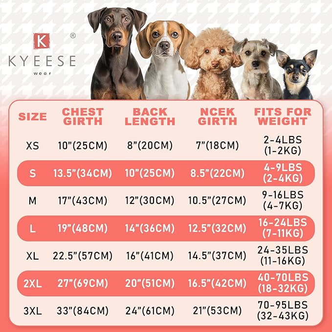 KYEESE Dog Sweater Stretchy Pullover Pet Coats Thick Dogs Clothes with Bowtie Comfy Knitwear Dog Sweaters for Small Dogs Girl Soft Turtleneck Pet Sweater Dress, Purple, Large