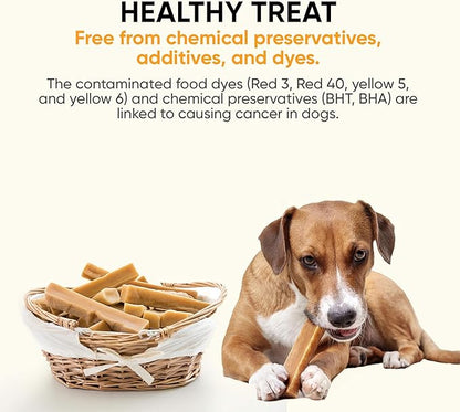 The safest All-Natural Cheese Chews - XLarge (Pack of 3) - NO Chunks, NO preservatives, NO Bad Smell, Great Teeth Cleaner, Super Long-Lasting