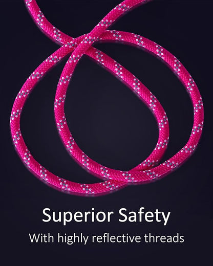Long Dog Leash for Dog Training 100FT, Heavy Duty Dog Lead for Large Medium Small Dogs Outside Walking, Playing, Camping, or Yard,Hot Pink