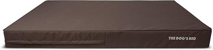 The Dog’s Bed Orthopedic Memory Foam Dog Bed, XXXL 6Inch Brown with Brown Piping, Pain Relief for Arthritis, Hip & Elbow Dysplasia, Waterproof Washable Cover, Veterinary Approved