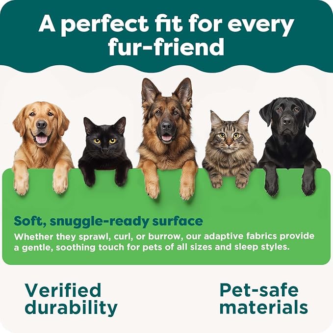 Furhaven Cooling Gel Dog Bed for Large Dogs w/ Removable Bolsters & Washable Cover, For Dogs Up to 95 lbs - Quilted Sofa - Silver Gray, Jumbo/XL