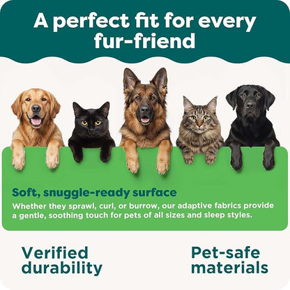 FurHaven Orthopedic Dog Bed for Large Dogs, Luxe Lounger Contour Mattress with Solid Orthopedic Foam Slab for Joint Support, Removable Washable Cover, Jumbo XL, Plush Suede, Cream