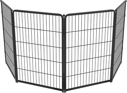 FXW Homeplus Unleashed Indoor Dog Playpen - Stress-Free and Safe Play, Heavy Duty 40 Inch 4 Panels Dog Pen for Medium and Large Dogs, Black│Patented
