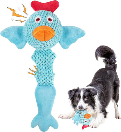 Fuufome Squeaky Dog Toys for Medium and Small Dogs-Interactive Tug of War Toy for Puppy Teething,Great Plush Dog Toy for Dogs to Keep Them Busy
