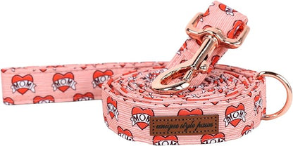 Unique Style Paws Valentiene's Day Dog Leash Heart Print Cotton Dog Leashs Leash for Small Medium Large Dogs New
