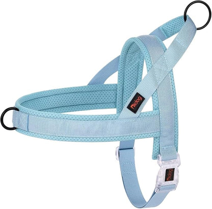 Didog No Pull Dog Harness with Breathable Mesh Padded, Quick Fit & Easy on Dog Vest Harness for Small Medium Large Dogs Training Walking(Blue,M)