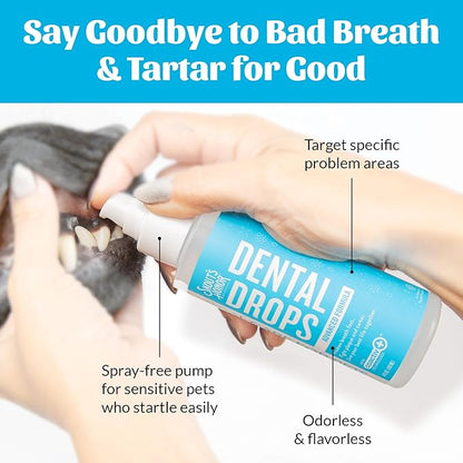 SKOUT'S HONOR Fresher Breath Advanced Dental Drops - Fights Plaque and Tartar, Freshens Breath Fast, No Brushing Required, 4oz