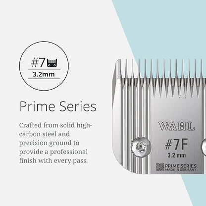 Wahl Pro Animal Prime Series Blades - Professional Fine Tooth Pet Clipper for Horse, Cat & Dog Grooming - Made from High-Carbon Steel - #7, 3.2mm