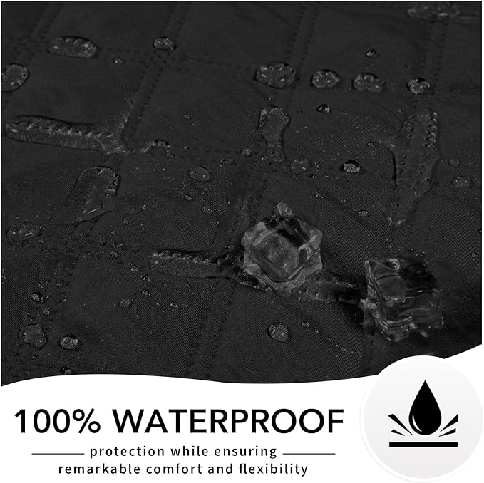 Easy-Going 100% Waterproof Dog Bed Cover, Non-Slip Pet Blanket for Furniture, Washable Couch Cover, Repleasement Sofa Cover (40X50 in,Black)
