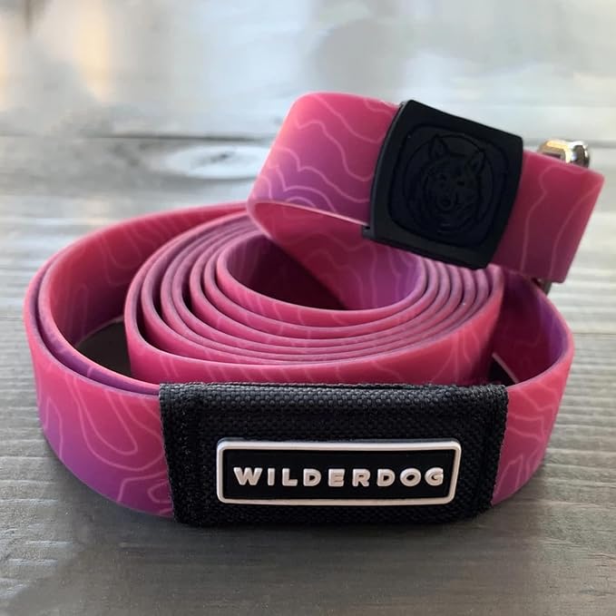 Wilderdog Waterproof Dog Leash - Repels Water & Dirt - Plum