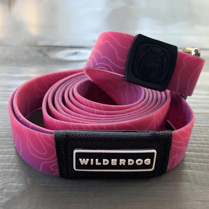 Wilderdog Waterproof Dog Leash - Repels Water & Dirt - Plum