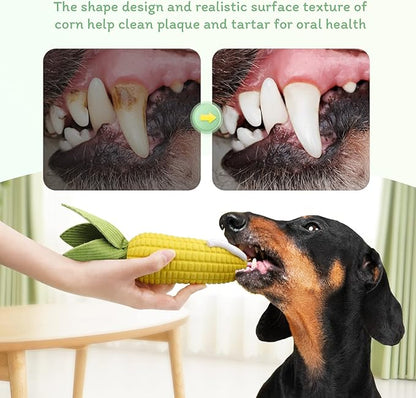 Squeaky Dog Toys for Aggressive Chewers, Indestructible Tough Dog Chew Toys for Small Medium Large Dogs, Interactive Dog Toys with Milk Flavor
