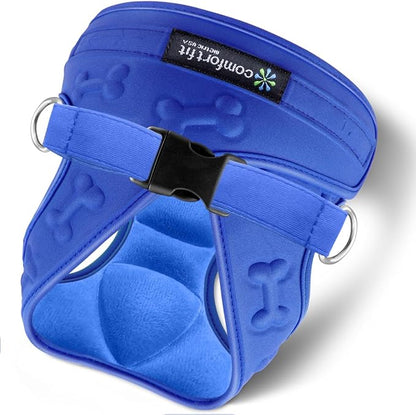 Comfort Fit All Weather Dog Harness No Pull Soft Padded Extra Comfort Step in Dog Harness with Adjustable Buckles Easy Control Vest Harness for Small Medium Large Dogs Inside Velvet Plush