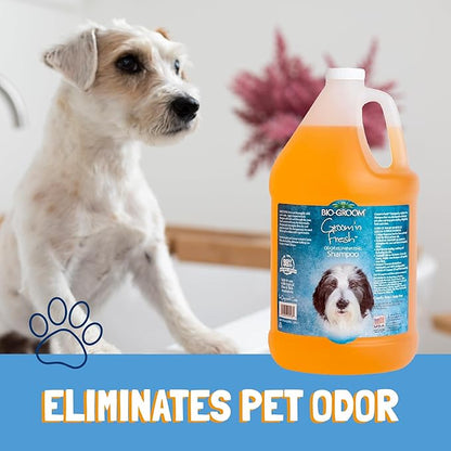 Bio-Groom Groom'n Fresh Dog Shampoo - Odor Eliminating, Dog Bathing Supplies, Puppy Wash, Cat Grooming Supplies, Cruelty-Free, Product Made in USA - 1 Gallon