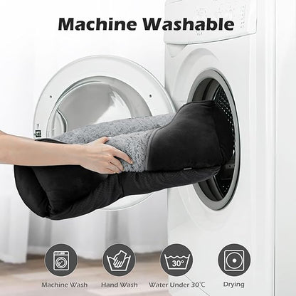 INVENHO X-Large Dog Bed Rectangle Washable Orthopedic Soft Calming Sleeping Durable Pet Cuddler with Anti-Slip Bottom